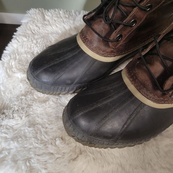 Sorel Mens NM1704-259 Cheyanne Duck Leather Rubber Boots Size 11 Mens main image 11